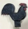 Cast Iron Hummer Rooster Windmill Weight, Reproduction
