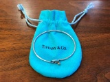 Tiffany & Co. Sterling Silver 925 Wire Bracelet with Original Matching Tiffany & Co. Cloth Bag