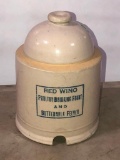 Red Wing Pottery Poultry Drinking Fountain & Buttermilk Feeder Stoneware Crock