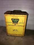 SEARLE Petroleum Products 1 Gallon Can, Anti Foam Hydraulic Lift Oil, Council Bluffs, IA Vintage