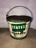 STATEX GREASES Omaha, NE Ten Pound Grease Bucket, Vintage Can, Petroleum Petroliana