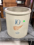 10 Gallon Red Wing Stoneware Crock w/ Large Wing, Union Stoneware Co.