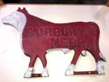 FAIRBURY NEBR Reproduction Cast Iron Cow Windmill Weight