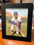 Billy Williams Chicago Cubs Autographed Framed Picture, 10.5