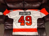 MIchael Leighton Autographed Philadelphia Flyers Hockey Jersey No. 49, New w/ Tags, NHL, Size XL