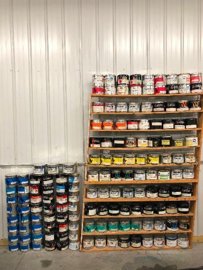 Huge Selection of 150+ Cans of Unused Ink, Several New Cans, Never Used, Some Half Full