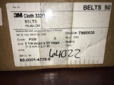 NIB: 3M, Cloth 332D Belts, Film-LOK, Grade: P320, Size: 1 14inx91in