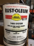 NIB:Rust-Oleum Gallon Paint, Quantity: 6 Cans, Color: Gloss Fire Hydrant Red