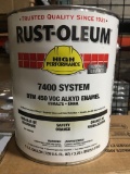 NIB: Rust-Oleum Gallon Paint, Quantity: 4 Cans, Color: Safety Orange