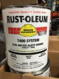NIB: Rust-Oleum Gallon Paint, Quantity: 4 Cans, Color: Safety Blue