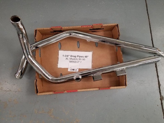 40" XL 2004-2006 Drag Pipes,Chrome