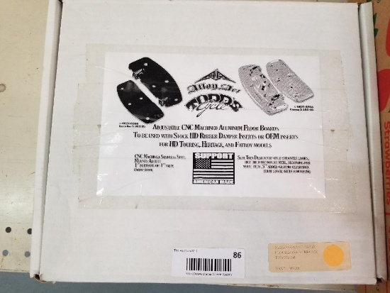 ALLOY ART CNC MACHINED ALUMINUM FLOOR BOARDS H-D TOURING HERITAGE & FATBOY