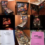 1993 Williams Star Trek Next Generation Pinball Machine, Works Great, See Video