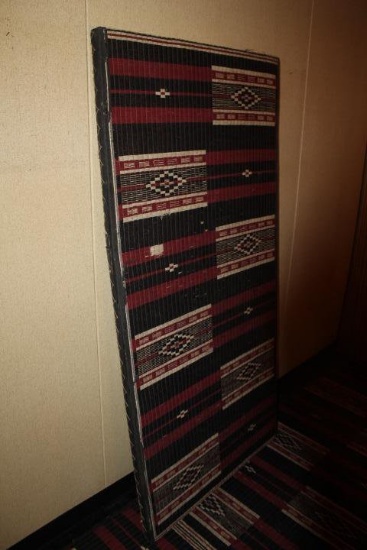 Tatami Wicker Floor Panel, Hand Sewn by Alice Kaya Approx. 72" x 36"