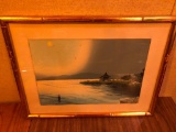 Framed Art Print Displayed at Mt Fuji Inn in Omaha, NE