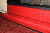 Red Vinyl Booth from Mt Fuji Inn Restaurant in Omaha, NE, Located on the North Dining Area Under the