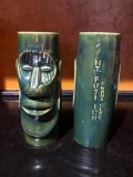 Dead Stock Mt Fuji Inn Mai Tai Lounge Tiki Glass, Color Green, One of Four New w/ Box, 1 Tiki Glass