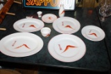 Authentic Mt Fuji Inn Restaurant China Set, Set of 10, Actually Used at Mt Fuji Inn, Omaha, NE