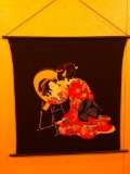 Japanese Canvas or Silk Tapestry which Hung at the Mt Fuji Inn / Mai Tai Lounge in Omaha, NE