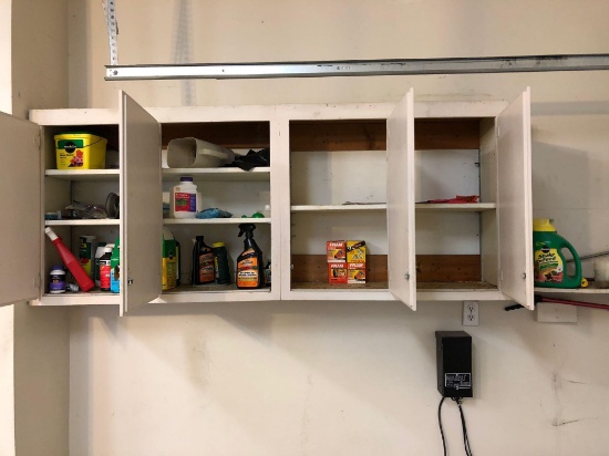 Contents of Five Shelves/Cabinets, Garden Supplies, Oil Filters