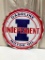 Independent Gasoline Motor Oil Porcelain Sign, Double Sided, 30