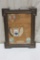 Military Related Sampler Style Framed Print c. 1904, See Picture for Detail