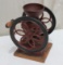 Antique Coffee Grinder, Double Wheel, 10