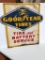 Goodyear Tired Diecut Tin Sign, Single Sided