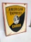 Vintage American Express Double Sided Tin Sign, 16