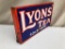 Lyon's Tea Sold Here Double Sided Porcelain Sign 14