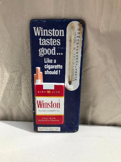 Winston Tin Thermometer 13.5" Tall