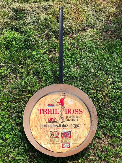 Trail Boss Oversized Skillet for 6 Dozen Scrambled Eggs