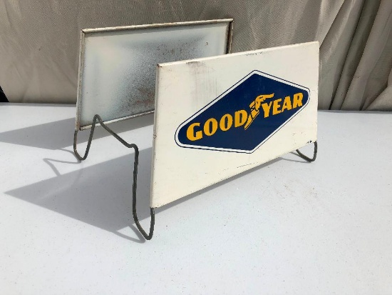 Goodyear Tin Flying Foot Tire Display