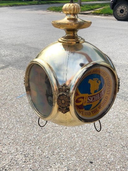 Vintage Schlitz Beer Four Sided Beer Light