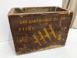 50 Cal. Wooden Cartridge Ammo Box