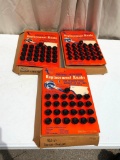 NOS Replacement Knobs for Car Window Handles on Cardboard Advertising Display, Ct. 3