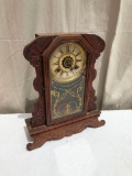Waterbury Kitchen Mantle Clock, Oak Case