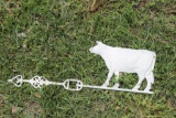 Vintage Cast Iron Cow Weathervane Zinc.