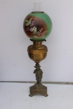 Figural Gone with the Wind Kerosene Lamp