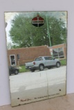 Standard Oil Filling Station Bathroom Mirror w/ Standard Oil Logo, 16