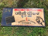 Vintage Tin Johnnie Walker Scotch Sign, 24