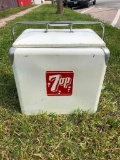 7-Up Soda Pop Picnic Cooler, Vintage