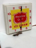 Meadow Gold Lighted Electric Clock, 16