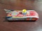 Japan Tin Battery Operated Space Ship w/ Driver, 13