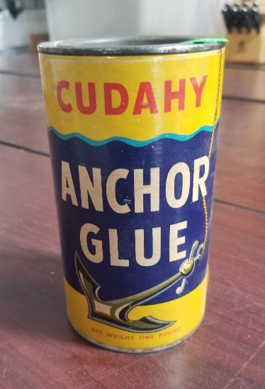 Cudahy Anchor Clue Tin, Omaha, NE, 1lb Can, Cudahy Packing Co Omaha 7 NEBR