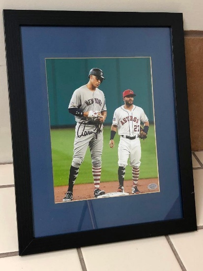 Framed Aaron Judge Signed Photo w/ COA