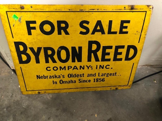 Vintage Omaha Byron Reed Real Estate Sign
