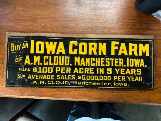 Iowa Corn Farm Tin Sign