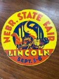 Old Nebraska State Fair Lincoln Sept 1-6 Metal Sign