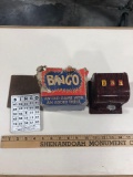 Kalon Radio Corp. Tin Bingo Spinner Game w/ Orig. Box, Cards, Machine